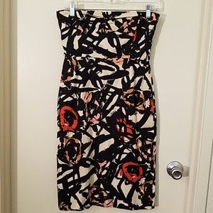 J. Crew strapless floral dress size 2